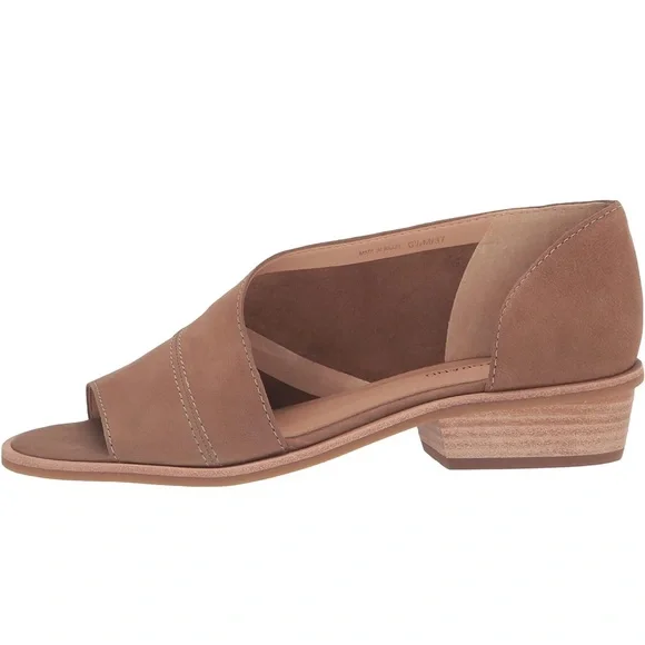 NWOT LUCKY BRAND SERKIE OPEN TOE SLIP ON SANDAL HEELS - Picture 12 of 12